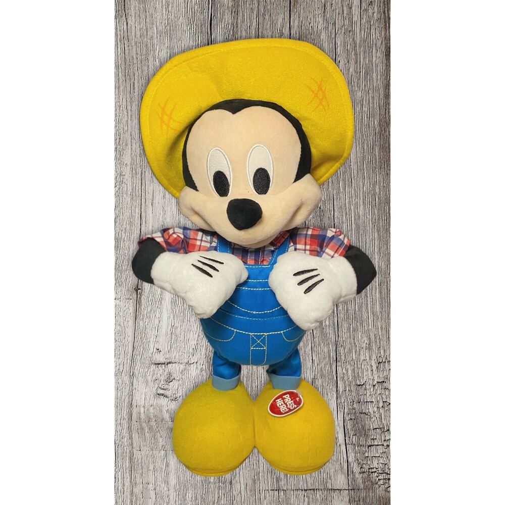 Disney Jr Farmer Mickey Mouse E I E I O. Singing and animated plush. Works great